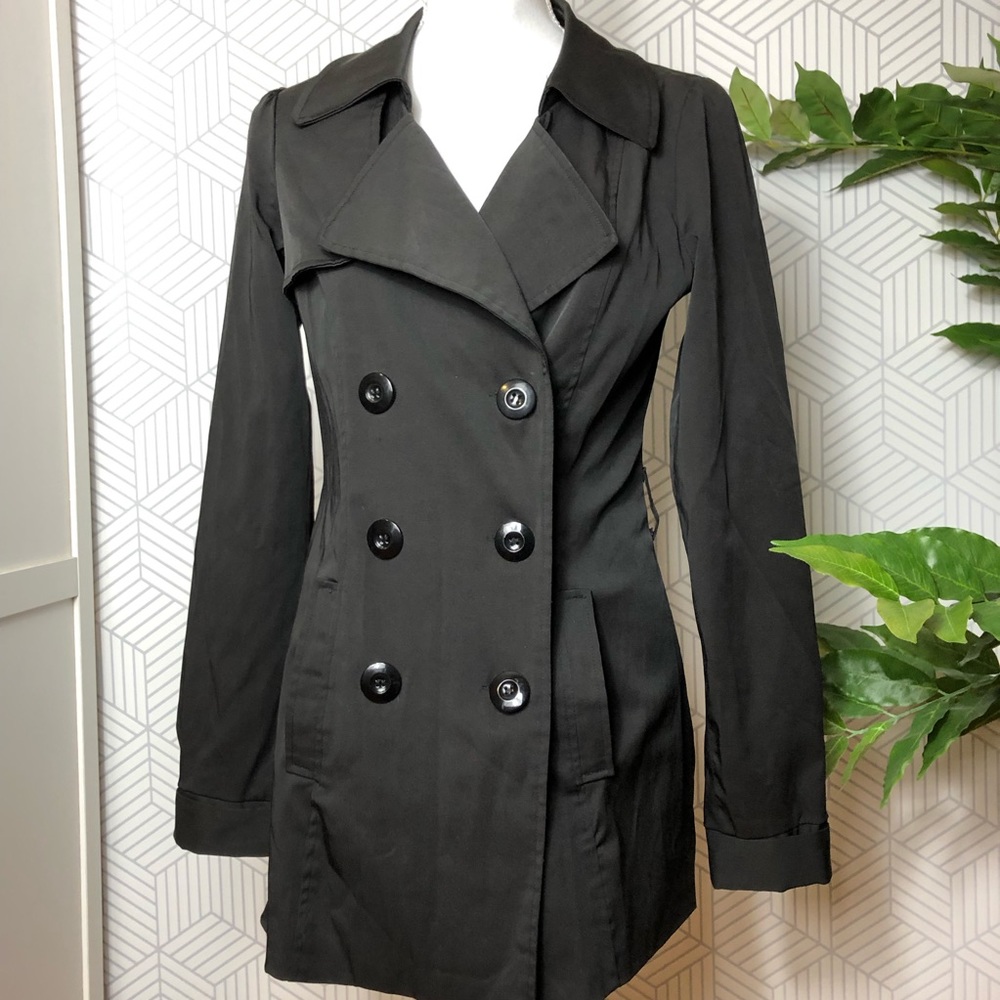 Vertigo Paris Black Trench Coat